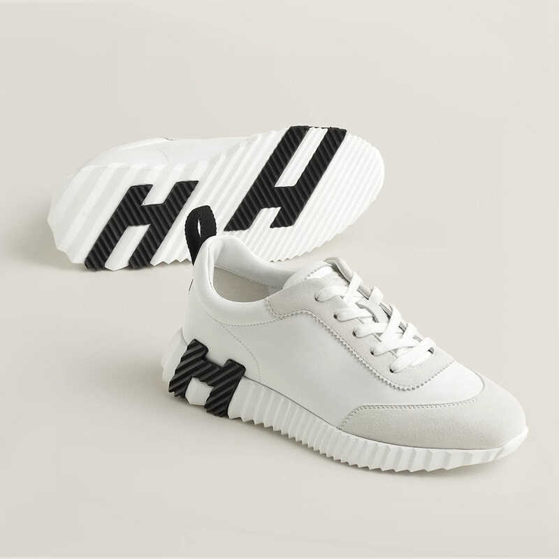 Spring and Autumn New H Brand White Sneakers for Women, Genuine Leather Casual Sports Shoes, Thick-Soled Panda Shoes, Couple Style H Running Shoes for Men