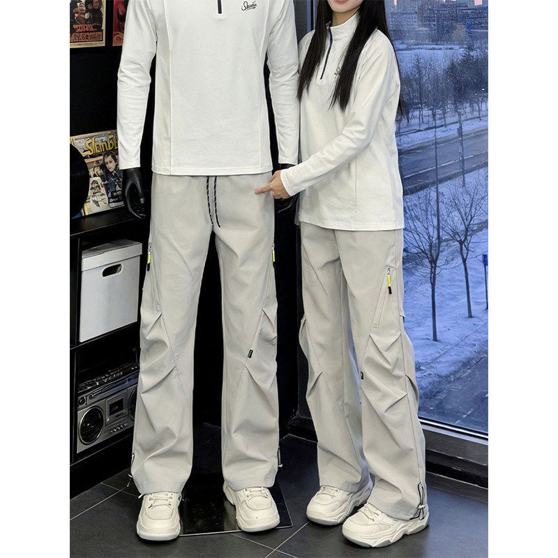 American-Style Waterproof Zipper Cargo Pants for Men and Women, Three-Proof Paratrooper Workwear Style Straight-Leg Pants, Outdoor Sports Hiking Pants American-Style Waterproof Zipper Cargo Pants for Men and Women, Three-Proof Paratrooper Workwear Style Straight-Leg Pants, Outdoor Sports Hiking Pants