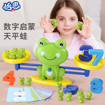 Mathematical Enlightenment Digital Frog Tianping Scales Young Childrens Puzzle Thinking Training Parent-child Interactive Toy Tabletop Games