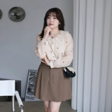 Кукла, шифоновая осенняя рубашка, большой размер, кукольный воротник, по фигуре