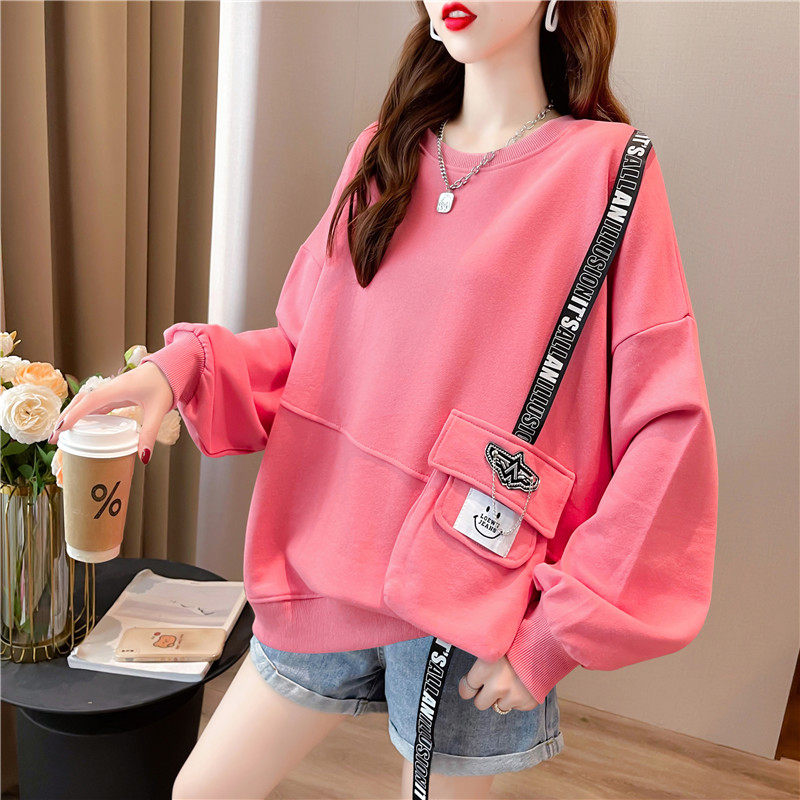 Pregnant woman's clothing with long version of fashion Loose Pregnancy Mid-Shade Thin blouses Pregnancy Late Spring And Autumn Clothing