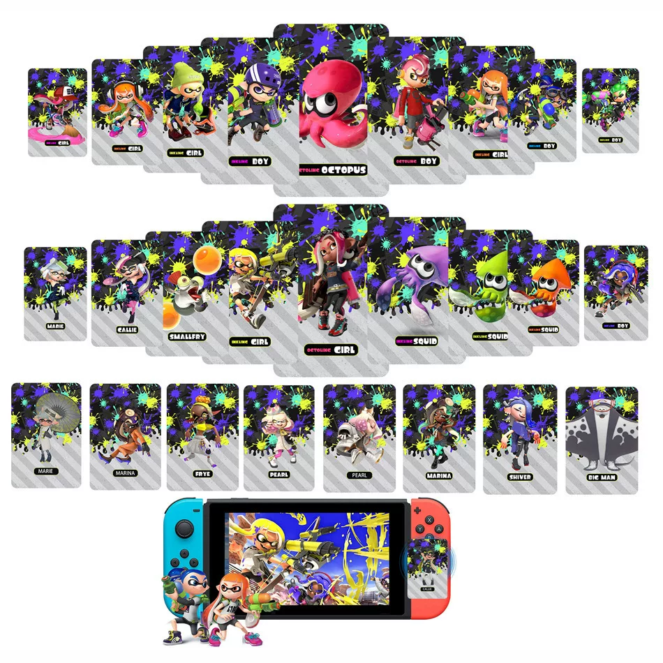Splatoon 3 amiibo Caspra Escape Splatoon 123rd generation universal clothing nfc linkage card