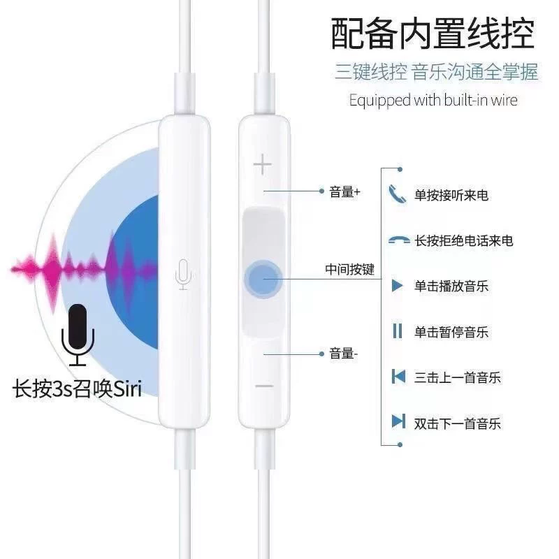 Apple, compatible headphones, iPhone11 Pro, 14/13/12/11, wire control, iphone, 7/8