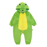 Детское демисезонное боди, термобелье, пижама, детский динозавр для выхода на улицу, увеличенная толщина