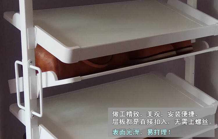 Mô hình có thể thu vào Cloakroom tủ quần áo giá giày cloakroom 360 xoay giá giày Phụ kiện phần cứng tủ quần áo - Kệ kệ treo tường thông minh