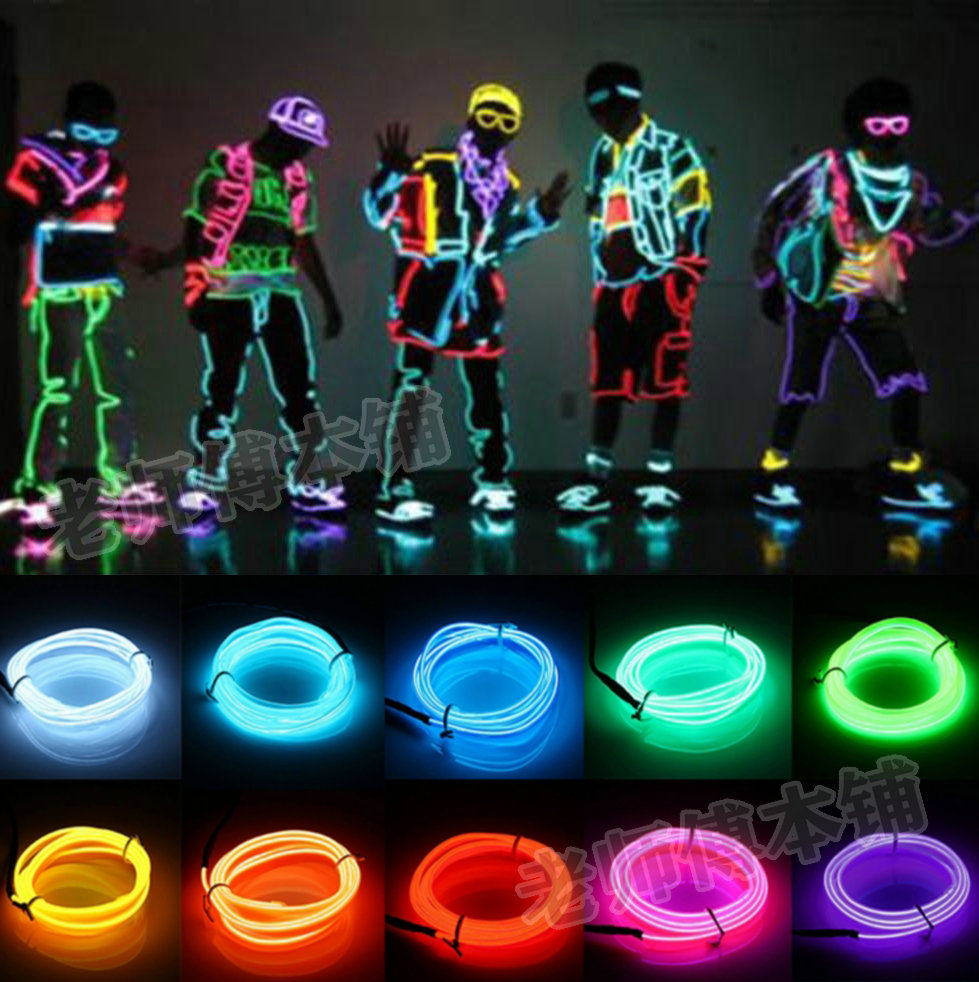 Netred DIY Cold Light Matchman Fluorescent Dance Costumes Decorated Homemade LED Atmospheric Tube