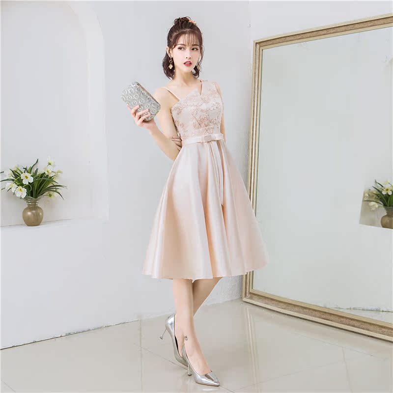 2020 mới ăn mặc sinh nhật Đảng Dress Độc vai Chị Nhóm Bridesmaids dài tối ăn mặc của phụ nữ