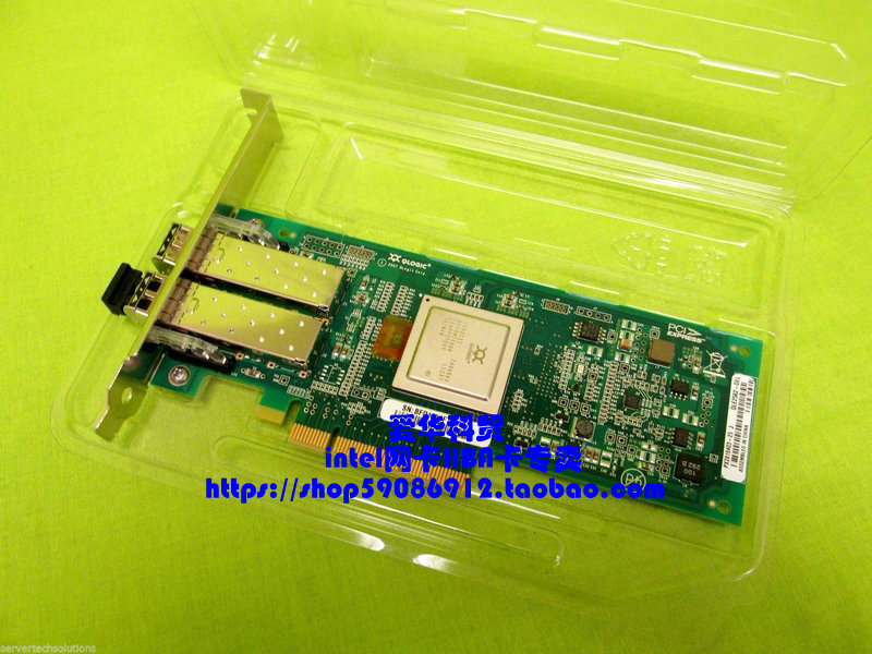 NEW ORIGINAL QLOGIC QLE2562 8GB DUAL CHANNEL HBA CARD PCIE ISP2532