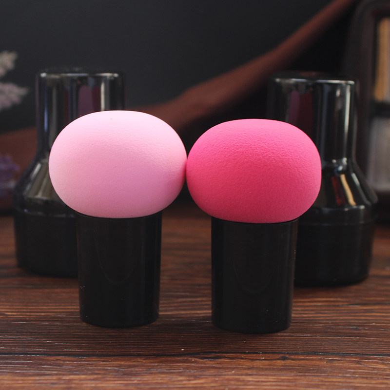 Cute round head small mushroom head makeup sponge powder puff gourd beauty egg air cushion BB dry and wet use
