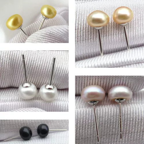 Натуральные универсальные серьги из жемчуга, серебро 925 пробы