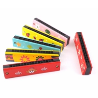 Каштановая деревянная губная гармошка, 30 шт