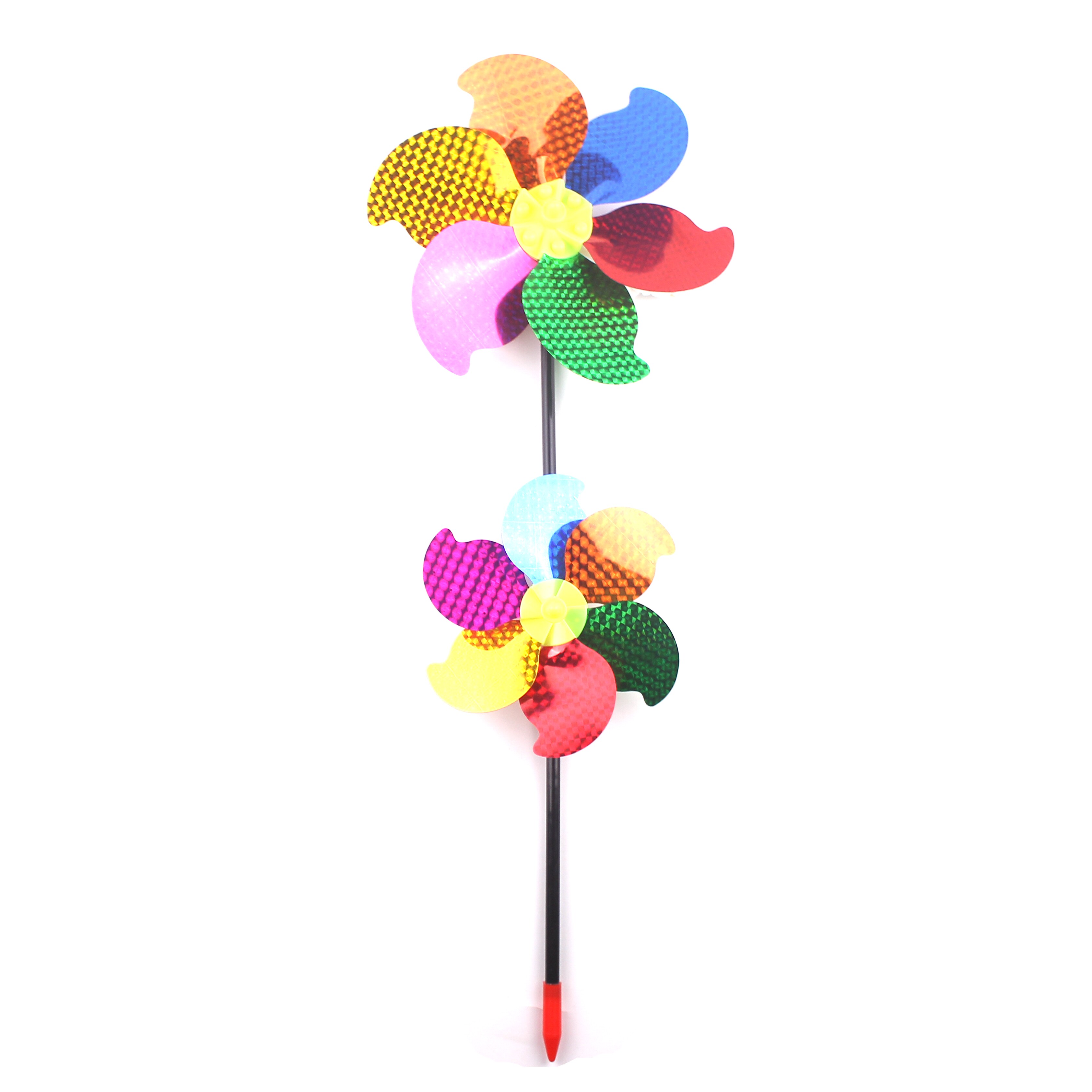 Colorful sequins up and down windmills plastic color traditional square stalls hot selling children's outdoor educational toys gifts
