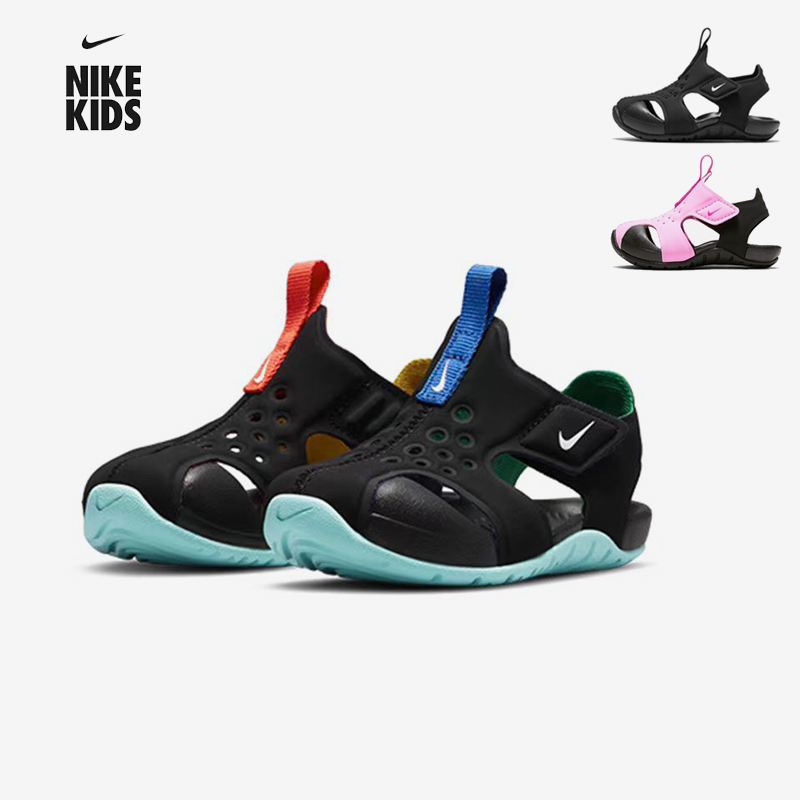 Nike Children's Shoes 2025 Summer Outdoor Closed-Toe Boys' and Girls' Toddler Beach Sandals 943827