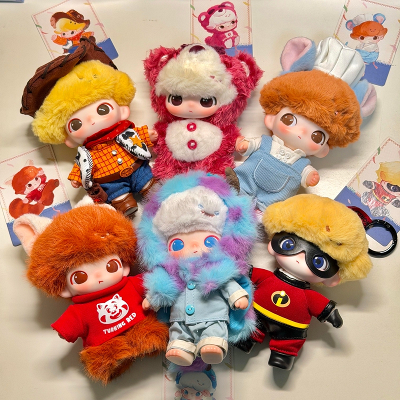 Bubble Mart Dimoo Pixar World×Pixar Collaboration Series Vinyl Plush Pendant Blind Box Gift Bubble Mart Dimoo Pixar World×Pixar Collaboration Series Vinyl Plush Pendant Blind Box Gift