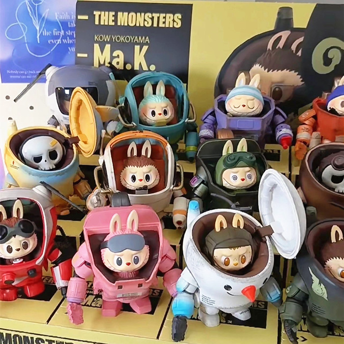 泡泡玛特横山宏Ma.K.系列Labubu机甲手办潮流设计公仔盲盒未拆封