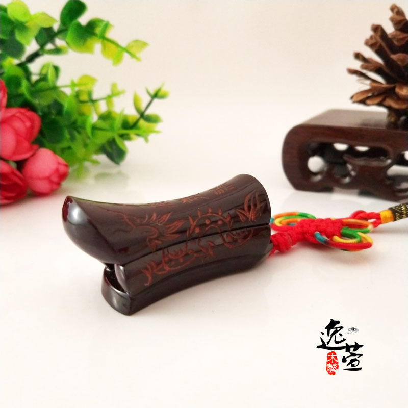 Yixuan Wood Art Internet Celebrity Liuzhou Coffin Home Decor Red Sandalwood Keychain Necklace Pendant Car Bag Personalized Jewelry Hanging Ornament