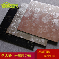 Metal Glazed Living Room Bedroom restaurant Shop KTV600x600 antique brick Flowers Tiles Anti Slip Floor Brick