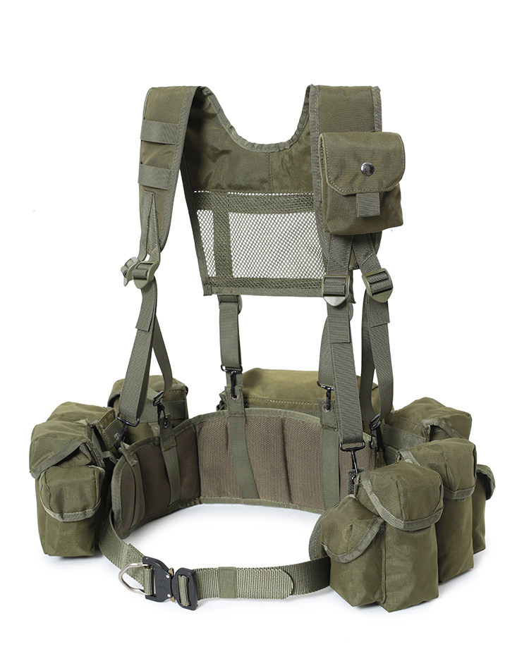 Training Chest Rig Taktische Weste Pack Magazintasche Tasche Molle Hängende Trage EMR Grün Camouflage – Detail 21