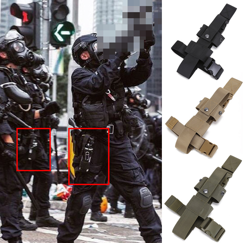 Tactical Handheld Fire Extinguisher Waist Hanging Leg Jacket Bag Leg Spray Bottle Outdoor Sport Multifunction Kettle Hanging Bag