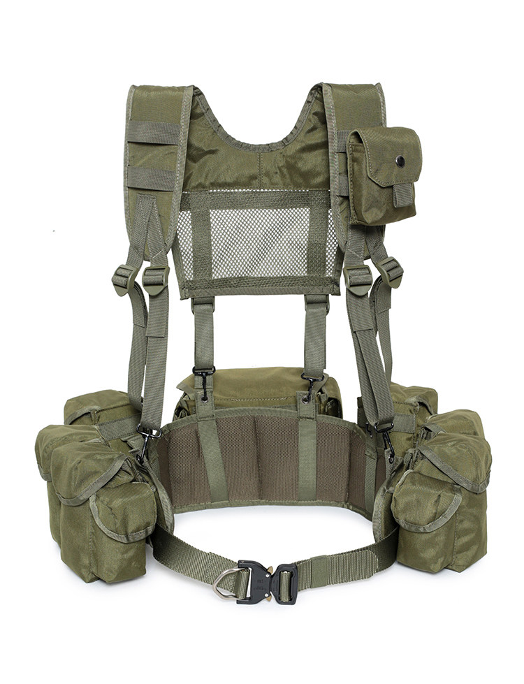 Training Chest Rig Taktische Weste Pack Magazintasche Tasche Molle Hängende Trage EMR Grün Camouflage – Detail 20