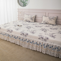 2024 New Tatami Mat Three-piece Set Machine Washable Ice Silk Bed Cover Customized Summer Naked Sleeping Cool Sheets