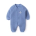 Onesies baby winter air cotton haze 0-3 tháng quần áo sơ sinh cotton nữ bé pyjama ấm Áo liền quần