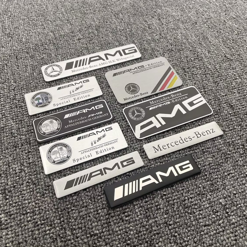 Mercedes modified car sticker car sticker three-dimensional apple tree side standard AMG car logo personality sticker tail box sticker body sticker