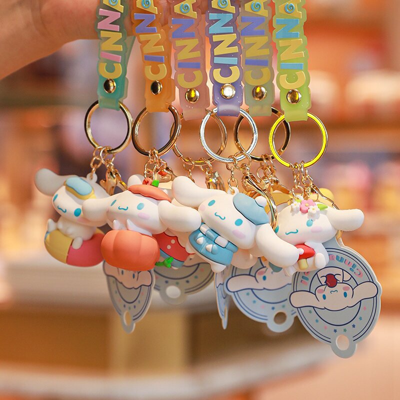 Sanrio Co-Branded Cinnamoroll Four Seasons Series Cute Cartoon Keychain Bag Pendant Gift Cinnamoroll for Girls