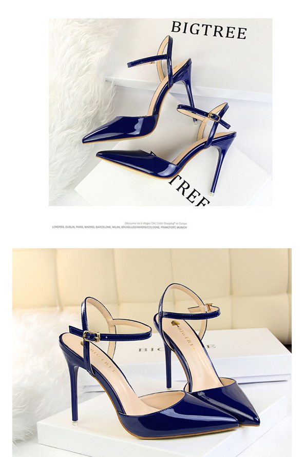 Mùa hè 2018 phong cách mới Baotou cao gót stiletto thời trang cao gót nữ giày bạc đơn giày từ khóa thắt lưng dép mùa hè dép nữ đẹp