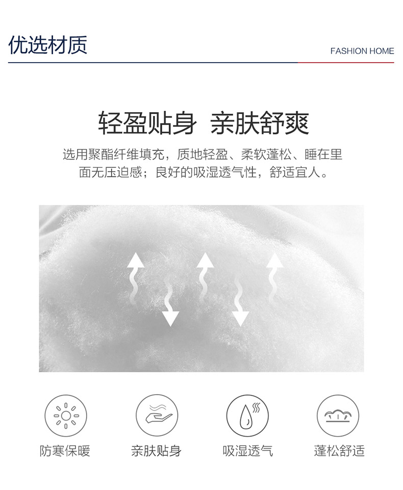 清仓 罗莱旗下品牌 恬梦 四季被子 1.2/1.5/1.8m 图7
