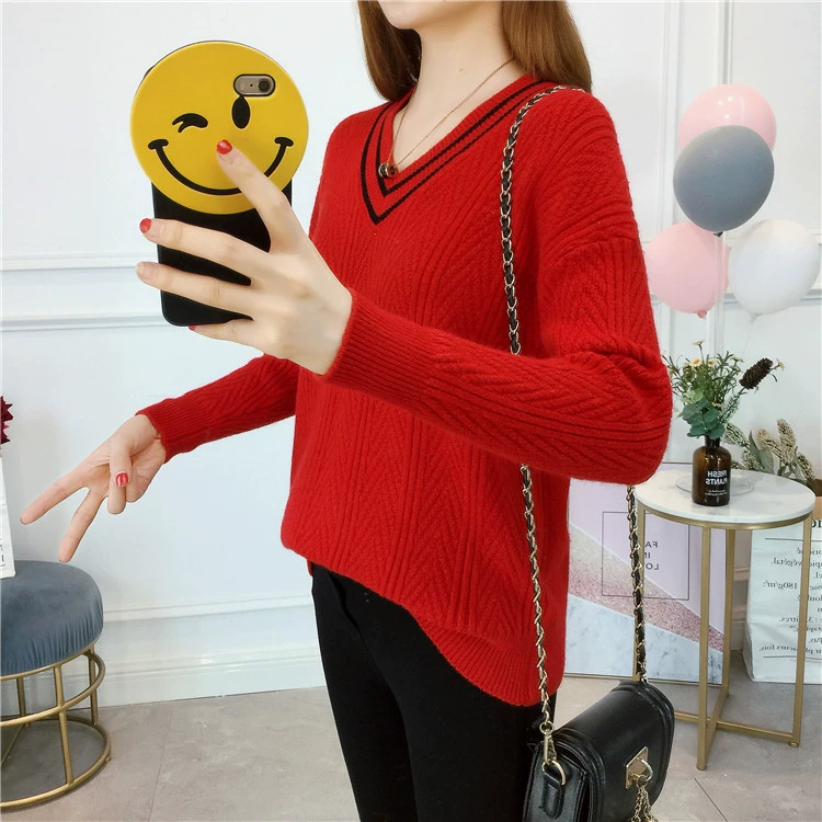 Áo len mùa thu đông cho nữ tay dài mùa thu đông 2018 mới các kiểu áo len