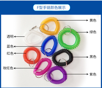 Sauna hand card number plate coil number card Sauna card key card buckle Plastic spring hand ring storage