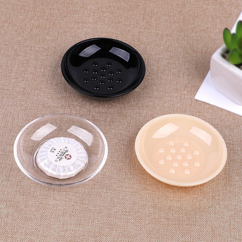 Soap dish hotel acrylic hotel soap box bathroom soap box round transparent room commercial small soap dish