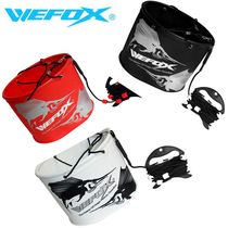 Taiwan Weihu bucket fishing gear folding rope eva small fishing portable Oval waterproof portable bucket