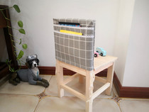 Dining seat cover light luxury custom new kindergarten childrens chair back cover back book creative book bag hanging bag