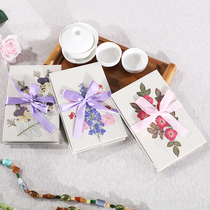 Handmade real flower dried flower photo album diy organ literary retro couple paste 5 inch 6 inch album commemorative book
