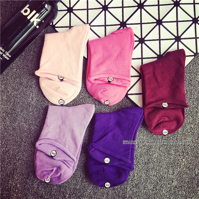 4 đôi vận chuyển vớ thông miệng của Hàn Quốc vớ vớ ống uốn màu kẹo bông Sen vớ nữ vớ vớ thủy triều tất dài