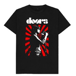 Men's short-sleeved T-shirt The Doors Doors band rock creative letters various customization