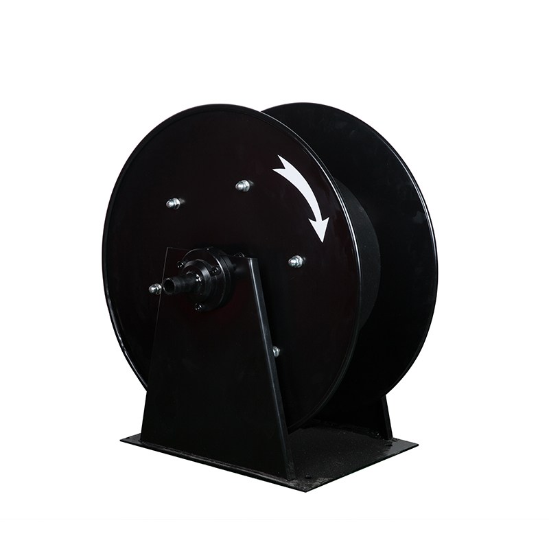 Car refueling oil pipe reel tank truck automatic retractable hose reel refueling winch winding pipe rack