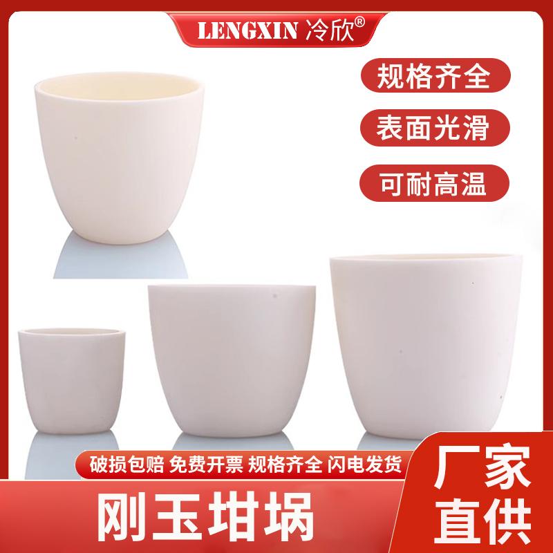 耐高温氧化铝加厚/刚玉坩埚 10 30 50 100 200ml（无盖）刚玉坩埚