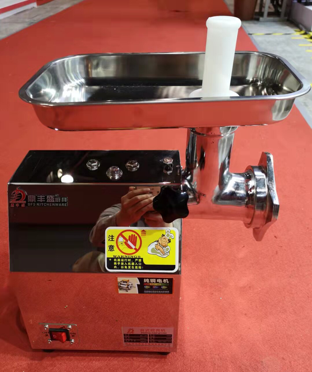 Dingfeng ZL-12 multifunctional meat grinder commercial desktop meat grinder electric meat stuffing machine garlic paste machine enema machine