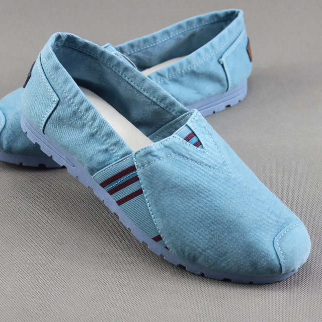 2024 ພາກຮຽນ spring ເກົ່າ Beijing Cloth Shoes ເກີບແມ່ຍິງ Denim Canvas ເກີບຄົນອັບເດດ: ຕ່ໍາສຸດສະດວກສະບາຍເກີບແມ່ຍິງ trendy