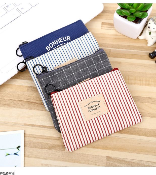 Phiên bản Hàn Quốc dễ thương 2019 mới thời trang đồng xu ví nữ ngắn đoạn đơn giản nhỏ tươi vuông túi tiền xu nhỏ - Ví tiền túi cầm tay nam