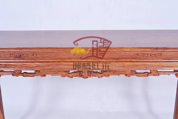 Hedgekey gỗ hồng sắc gỗ cỏ rồng mô hình trường hợp phẳng sơn trường hợp đầu phẳng trường hợp Miến Điện cổ đồ gỗ gụ - Bàn / Bàn
