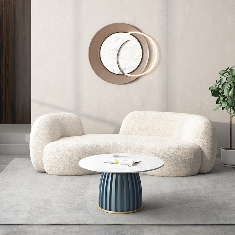 Creative Office Sofa Tea Table Combination Light Extravagant Minimalist Modern Training Institution Lounge Casual Reception Sofa
