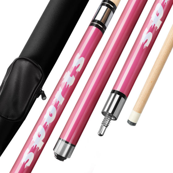 台球杆美式黑8斯诺克小头杆中式1/2分体式枫木桌球杆杆桶套装