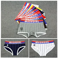 Đẹp trai t đồ lót cặp đôi rắn màu tt nữ tam giác boxer cotton rộng bên trung tính thể thao les eo sup châu Âu do lot nu