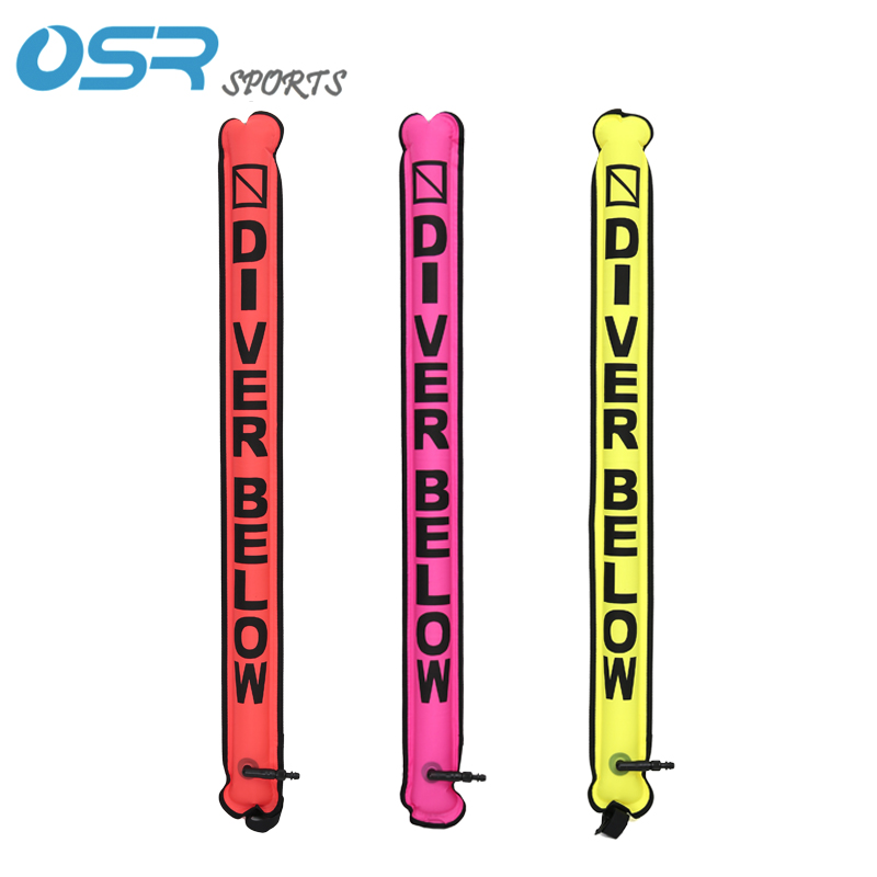 Clearance - Back Fly Jacket BCD with SMB 1.1m *12cm Closed Nylon Diving Buoy Elephant Pull SMB Buoy