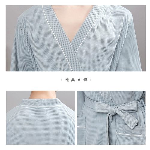 Осенний банный халат, длинная пижама, средней длины, большой размер