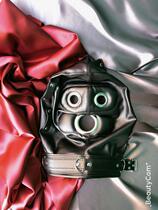 sm full pack headgear detachable blindfold mouth plug headgear male headgear
